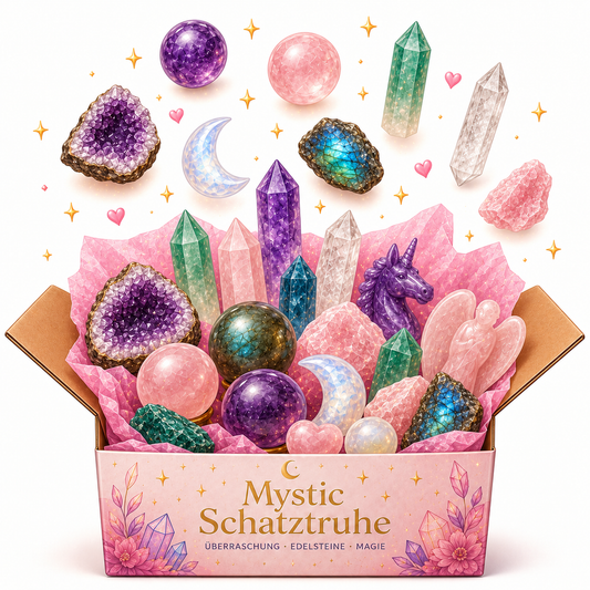 Schatztruhe Edelsteine