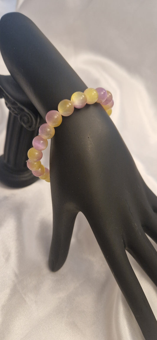 Selenit gelb/pink