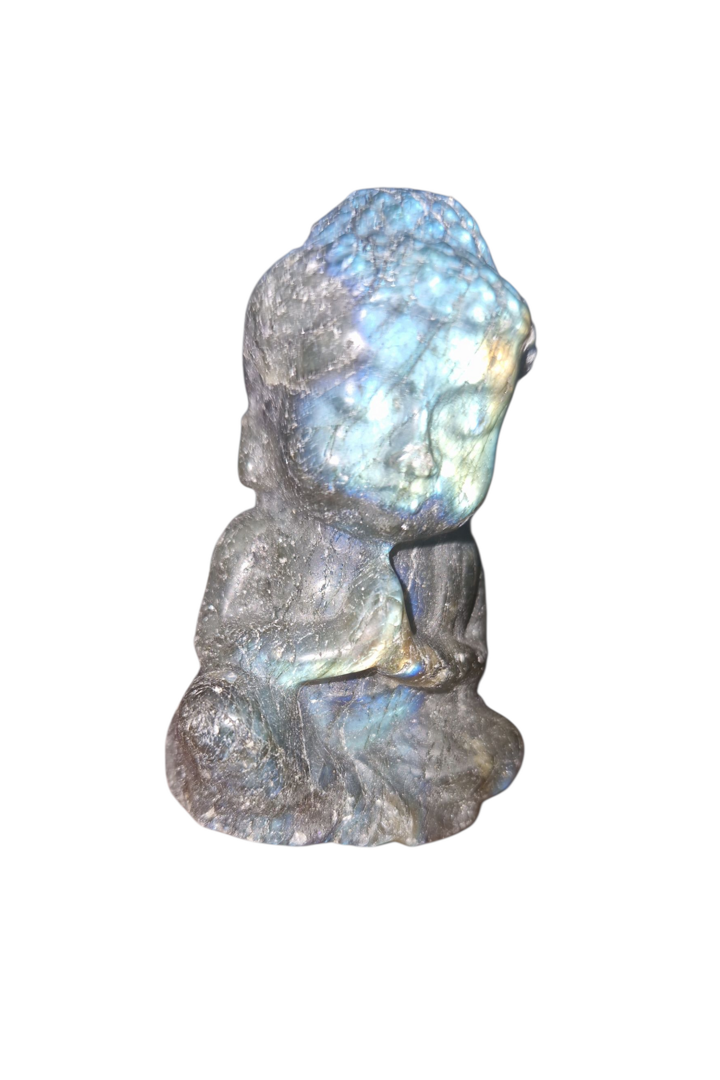 Labradorit Buddha