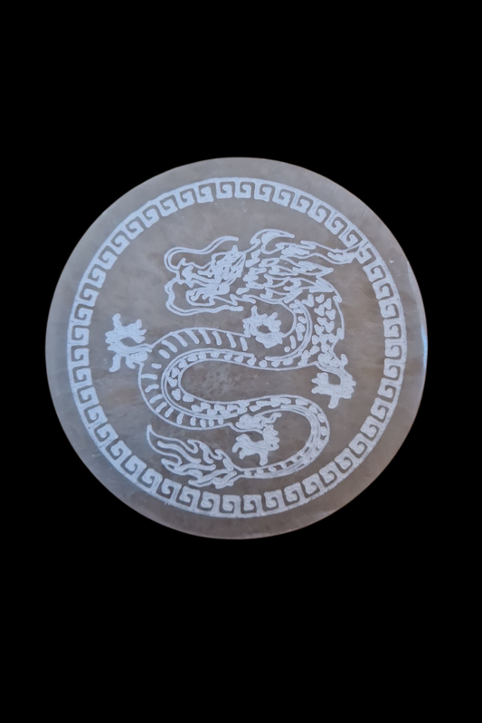Selenitplatte Drachen